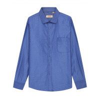 轩帝尼(HETINNE)春秋季男士长袖衬衫轻奢商务中青年波点提花100支高支精梳棉正装免烫长袖衬衫男