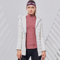 vansydical范斯蒂克运动羽绒服女秋冬季户外防风冬训外套拉链连帽休闲棉服女