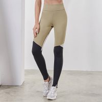 vansydical范斯蒂克紧身裤女秋冬款撞色拼接高腰显瘦弹力瑜伽裤跑步运动健身长裤外穿