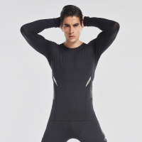 范斯蒂克(vansydical)紧身衣男长袖秋冬篮球压缩衣男士速干运动健身衣服足球训练紧身衣