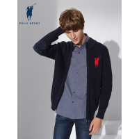 polo sport 毛衣男针织衫新款韩版修身时尚男条纹套头打底衫上衣男装