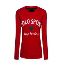 polo sport 圆领卫衣2018秋装新款宽松落肩长袖时尚休闲上衣女 73RC210041348