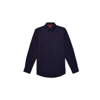 polo sport 长袖衬衫男韩版修身商务长袖衬衣青年休闲冬季磨毛新品 74PW155754046