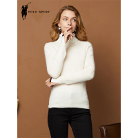 polo sport 针织衫女2018秋冬季新款女装高领韩版百搭打底外穿毛衣女 83VY40242