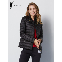 polo sport 羽绒服女短款纯色2018秋冬新款显瘦轻便白鸭绒百搭外套 84WY62127