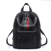 girdio 双肩包女韩版时尚休闲百搭pu软皮包包2018新款潮大容量女背包172