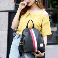 girdio 2018新款韩双肩多功能小背包单肩时尚真皮百搭休闲学院风女包迷你145