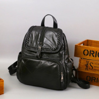 girdio 双肩包女2018新款韩版软皮双肩背包潮真皮大容量旅行背包女包171