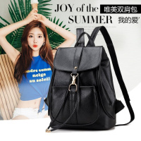 girdio 潮流新款pu双肩包2018时尚潮单肩斜跨休闲女包大容量女学生背包包982