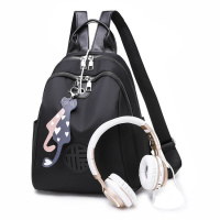 girdio 双肩包女2018新款韩版潮书包百搭时尚牛津布帆布女士旅行包包背包355