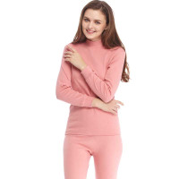 宜而爽（YOUR SUN）半高领全棉基础内衣 女式柔软棉毛衫纯棉保暖秋衣秋裤164262/71