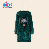 EICHITOO KIDS爱居兔童装女童休闲针织连衣裙