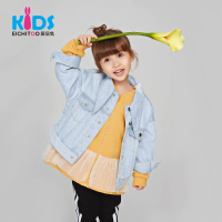 EICHITOO KIDS爱居兔童装2019春季女小童防风牛仔外套