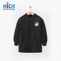 EICHITOO KIDS爱居兔童装209春季女童纯色休闲拉链长袖风衣
