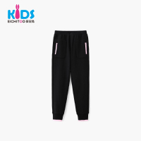 EICHITOO KIDS爱居兔童装2019春季新品女大童时尚撞色休闲针织裤
