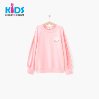 EICHITOO KIDS爱居兔童装2019春季新品女大童时尚印花长袖卫衣