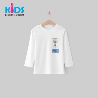 EICHITOO KIDS爱居兔童装2019春季男童印花圆领长袖T恤
