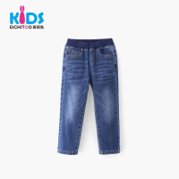 EICHITOO KIDS爱居兔童装2019春季男童时尚中腰罗纹牛仔裤