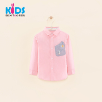EICHITOO KIDS爱居兔童装春秋男童纯棉休闲衬衫