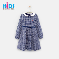 EICHITOO KIDS爱居兔童装春季女童长袖连衣裙