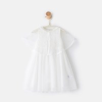 爱居兔女童夏装2018儿童蕾丝连衣裙时尚白色公主裙子