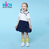 爱居兔童装儿童夏装2018女小童棉质连衣裙透气时髦裙子
