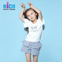 爱居兔童装儿童夏装2018女小童纯棉T恤可爱印花上衣