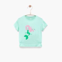 爱居兔童装2018夏季女小童短袖T恤