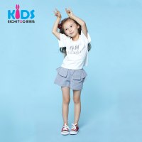 爱居兔童装2018夏季女小童休闲短裤