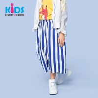 爱居兔童装2018夏季女童阔腿裤