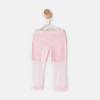 爱居兔童装儿童夏装女2018蕾丝打底裤小童裤子