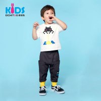 爱居兔童装2018夏季时尚休闲男小童短袖T恤