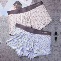 莫代尔 （2条盒装）男士内裤 莫代尔无痕贴身男士平角内裤