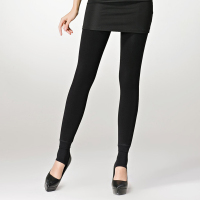 莫代尔 女士秋冬打底裤护宫暖腰抗起球加绒加厚踩脚打底裤