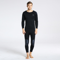 莫代尔 男士冬季保暖内衣套装驼绒蓄热远红外护肩膝保暖加厚套装