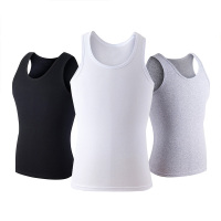 莫代尔 男士背心3件装纯棉青年运动修身型打底衫