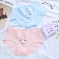 莫代尔女款内裤 清新俏皮可爱少女柔软棉裆舒适透气 3条装女士内裤