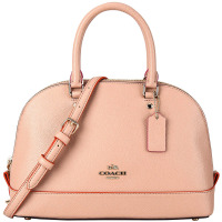 COACH 蔻驰女士米色皮质手提单肩斜挎贝壳包 F13310 IMLZJ
