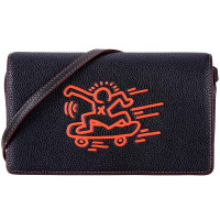 COACH 蔻驰女士黑色皮质单肩斜挎包 F14927 QB/BK