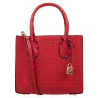 MICHAEL KORS 迈克·科尔斯 MK女包 Mercer MD系列皮质红色单肩手提包