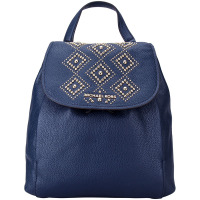 MICHAEL KORS 迈克·科尔斯 MK女包 RILEY系列深蓝色皮质女士双肩背包 35S8GRLB9L NAVY