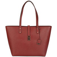 MICHAEL KORS 迈克·科尔斯 MK女包KARSON系列酒红色皮质女士手提单肩包