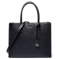 MICHAEL KORS 迈克·科尔斯 MK女包 MERCER系列黑色牛皮女士大号手提单肩包