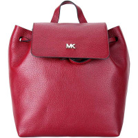 MICHAEL KORS迈克·科尔斯mk女包奢侈品欧美时尚抽带搭扣真皮背包大容量小背包双肩包 女