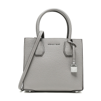 MICHAEL KORS 迈克·科尔斯 MKMERCER系列灰色牛皮中号女士手拎包单肩包