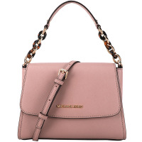MICHAEL KORS 迈克·科尔斯 MK女包 SOFIA系列豆沙色皮质女士单肩斜挎包