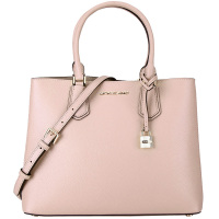 MICHAEL KORS 迈克·科尔斯 MK女包 ADELE系列粉色皮质女士手提单肩包