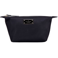 Kate Spade 凯特·丝蓓 奢侈品 女款黑色帆布化妆包 WLRU2786 001