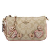 COACH 蔻驰 女士手拿包 立体爱心款PVC手拎包手腕包