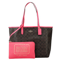 COACH 蔻驰 女士手提包 PVC手提单肩双面托特包